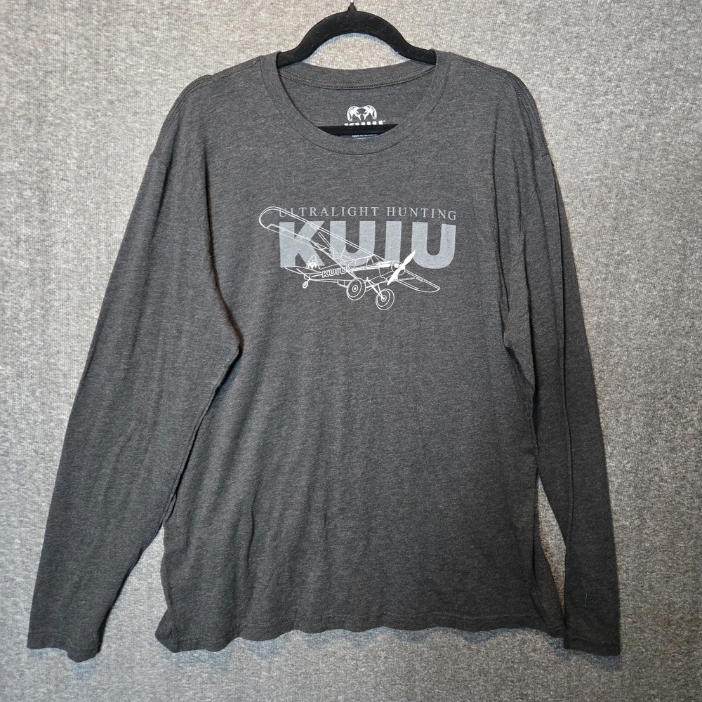 KUIU Mens XL T-shirt Lot Of 2 Ultralight Hunting Long Sleeve Gray - Picture 6 of 11